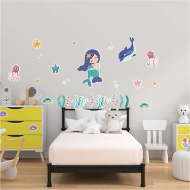 Childrens Decortive Vinyl - Mermaids